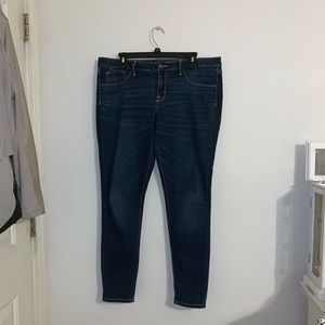Dark wash denim